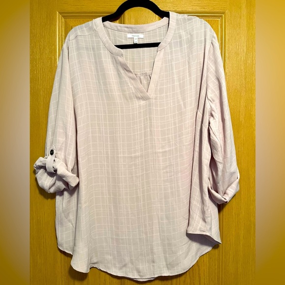 Maurice's Pink Patterned Famous Blouse - Picture 1 of 8